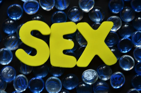 Palavra sexo — Fotografia de Stock