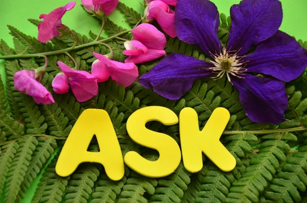 Word ask — Stock Photo, Image