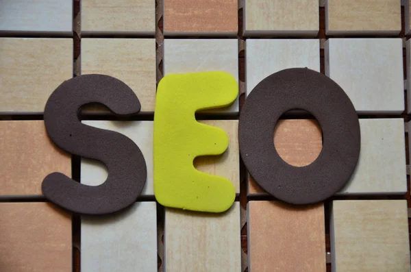 Palabra SEO — Foto de Stock