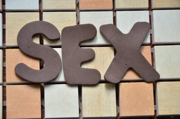 Palabra sexo — Foto de Stock