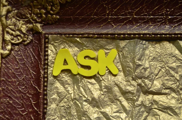 WORD ASK — Stock Photo, Image