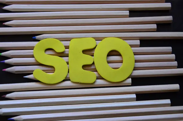 Palabra SEO — Foto de Stock