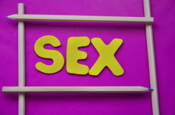 Palabra sexo — Foto de Stock