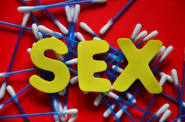 Palabra sexo — Foto de Stock