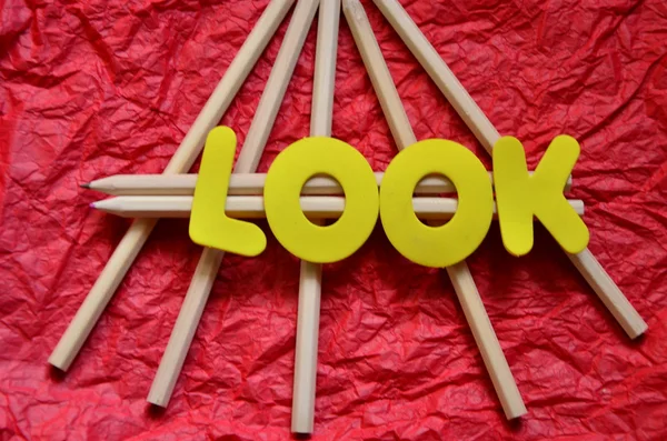 WORD LOOK — Stock Photo, Image