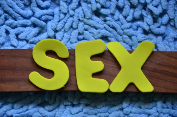 Слово секс — стокове фото