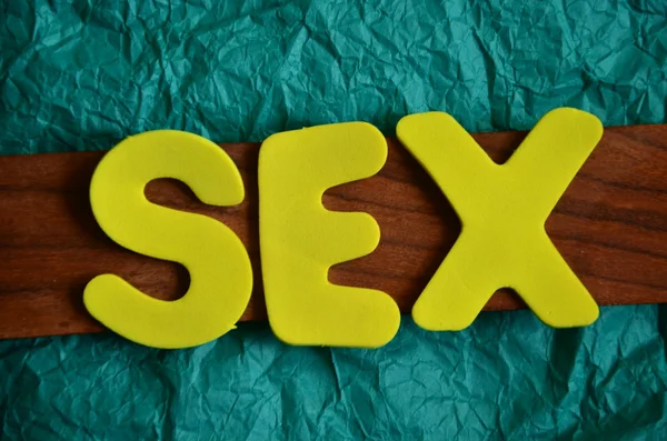 Palabra sexo — Foto de Stock