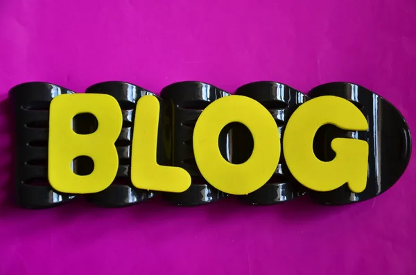 Słowo blog — Zdjęcie stockowe