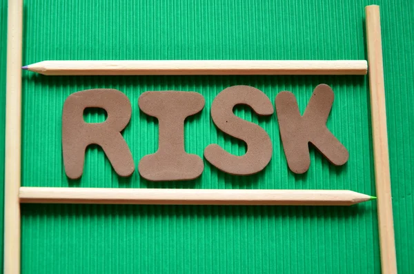Słowo ryzyko — Zdjęcie stockowe