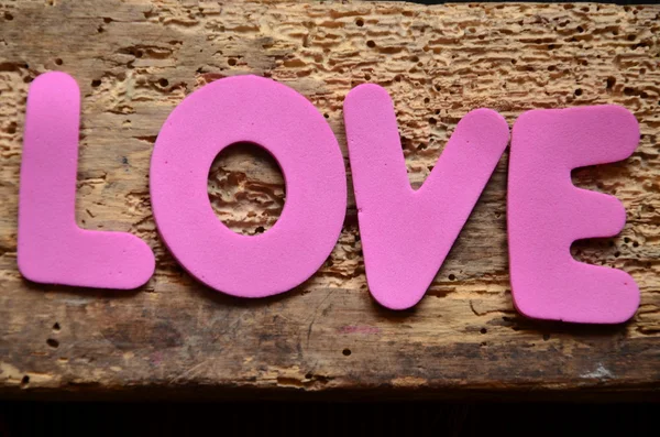 Palavra amor — Fotografia de Stock