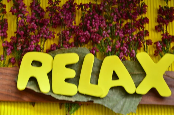 Parola relax — Foto Stock