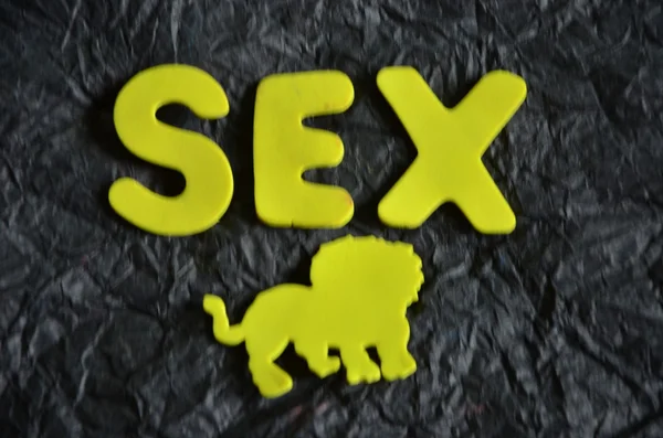 WORD SEX — Stock Photo, Image