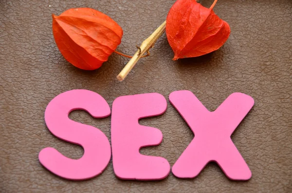 Sesso di parola — Foto Stock