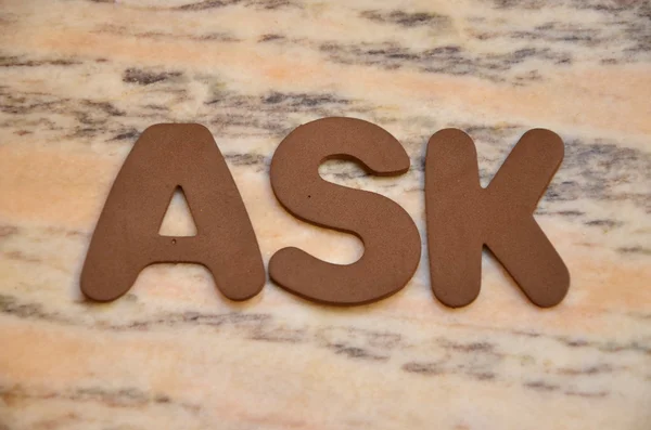 Word ask — Stock Photo, Image