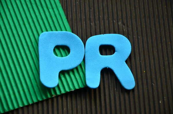 Parola PR — Foto Stock