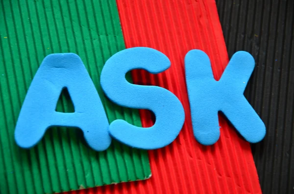 Word ask — Stock Photo, Image