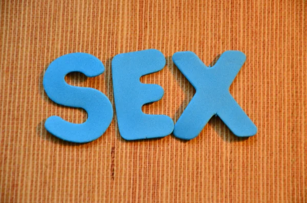 Sesso di parola — Foto Stock