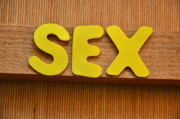 Palabra sexo — Foto de Stock