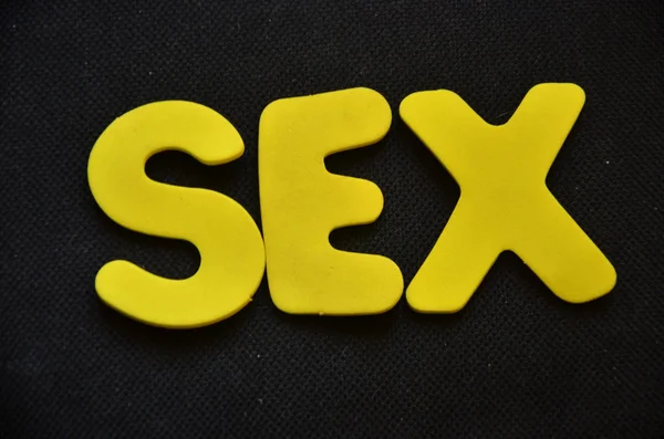 Palabra sexo — Foto de Stock