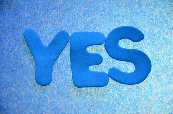 Word yes — Stock Photo, Image