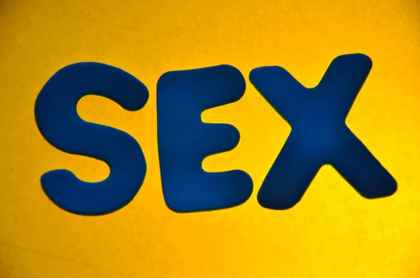 Palavra sexo — Fotografia de Stock