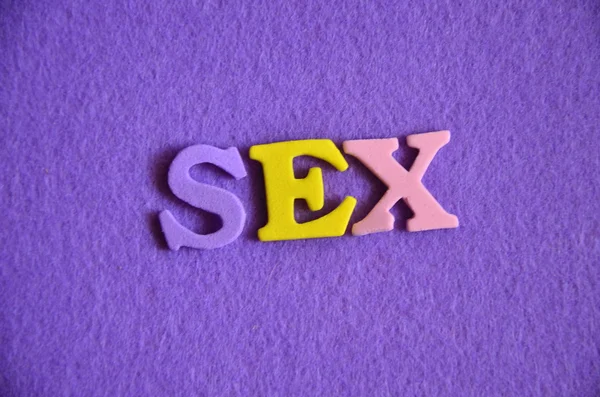 Λέξη σεξ — Φωτογραφία Αρχείου