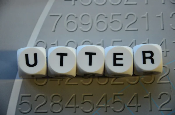 Uttter — Stock Photo, Image