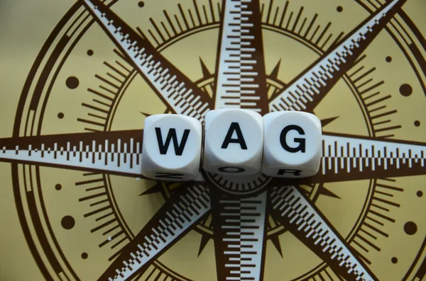Word wag — Zdjęcie stockowe