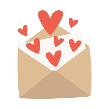 Aşk mektubu. Sevgililer Günü tasarımı için