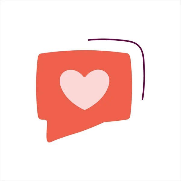 Aşk mesajı ikonu. Koleksiyon defteri, romantik tasarım, posterler, tebrik kartları, duyurular, reklamlar, etiketler için şablon