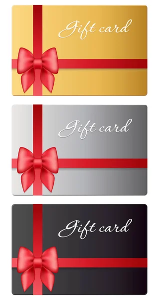 Kırmızı eğimli hediye kartı şablonu