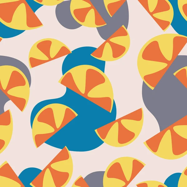 Soyut portakal dilimleri kusursuz desen. Duvar kağıtları, tekstil, kağıtlar, kumaşlar, web sayfaları için arkaplan.