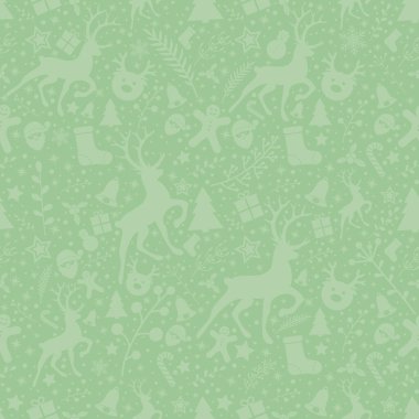 Süslü Noel deseni. Vektör