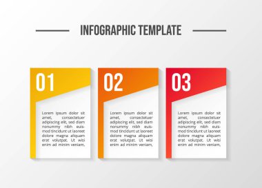 Ticari bilgi şablonu. Akış şeması. Vektör