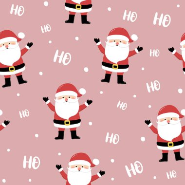 Komik Noel Baba 'nın kusursuz dizaynı. Vektör