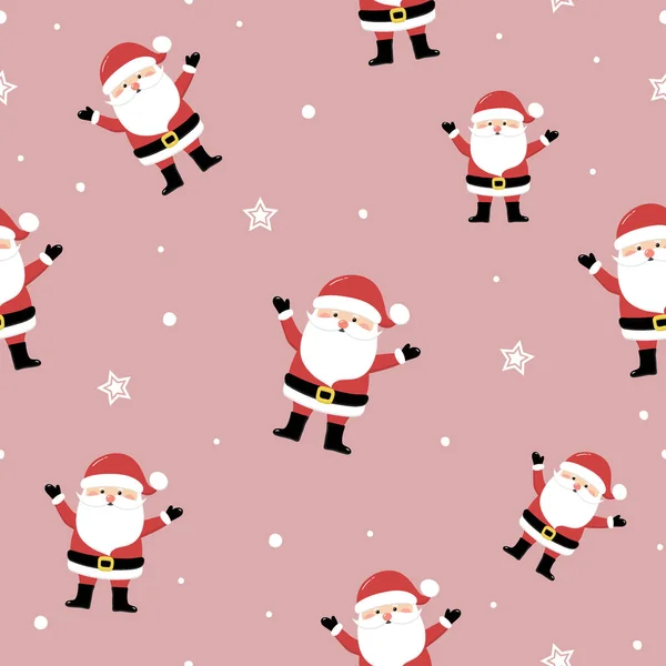 Design Xmas Pattern Santa Claus Christmas Concept Vector — Stock Vector