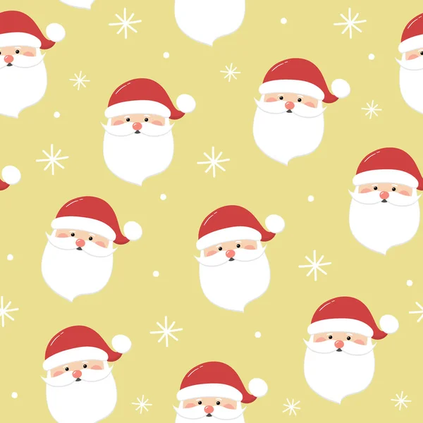 Christmas Pattern Santa Claus Wallpaper Concept Vector — Stock Vector