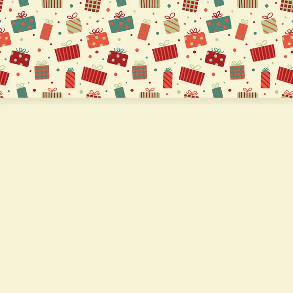 Diseño Fondo Con Cajas Regalo Navideñas Vector — Archivo Imágenes Vectoriales