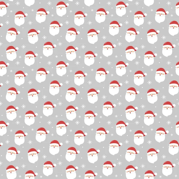 Design Padrão Natal Com Papai Noel Conceito Natal Vetor — Vetor de Stock