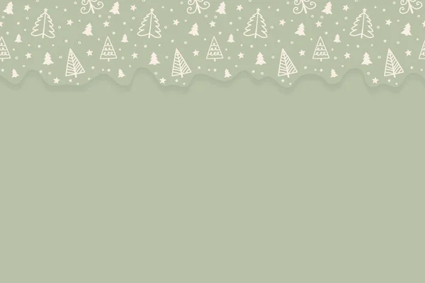 Hintergrund Sind Weihnachtsbäume Weihnachtsdesign Vektor — Stockvektor