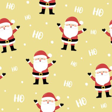 Komik Noel Baba 'nın kusursuz dizaynı. Vektör