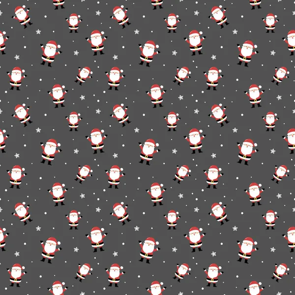 Diseño Patrón Navidad Con Santa Claus Concepto Navidad Vector — Archivo Imágenes Vectoriales