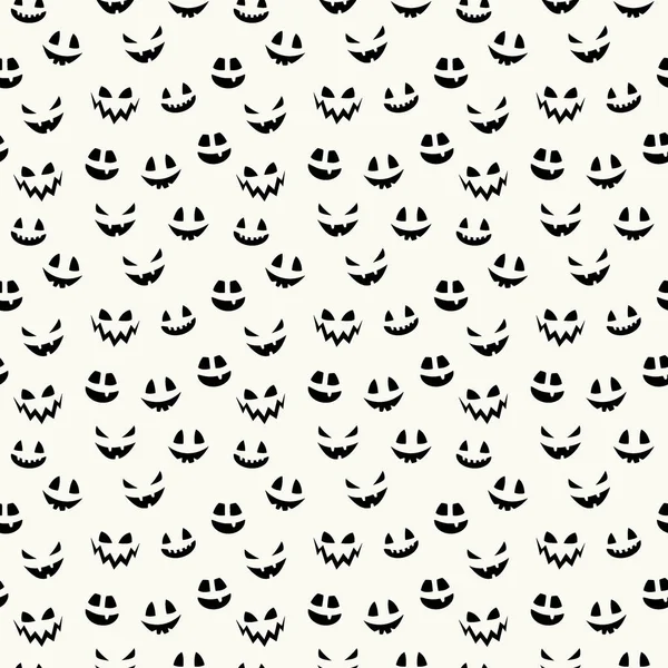 Cadılar Bayramı desenli, ürkütücü balkabağı suratlı. Kusursuz bir doku. Vektör