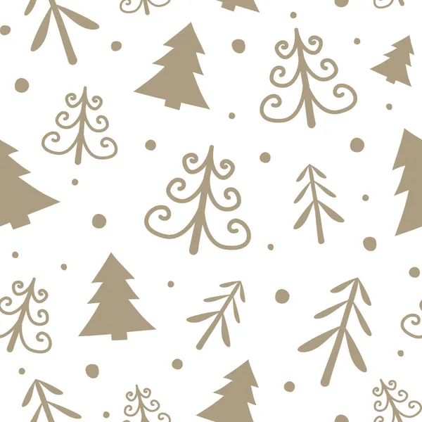 Concepto Patrón Navidad Con Árboles Fondo Navidad Vector — Archivo Imágenes Vectoriales