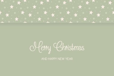 Yıldızlı Noel tebrik kartı kavramı. Vektör