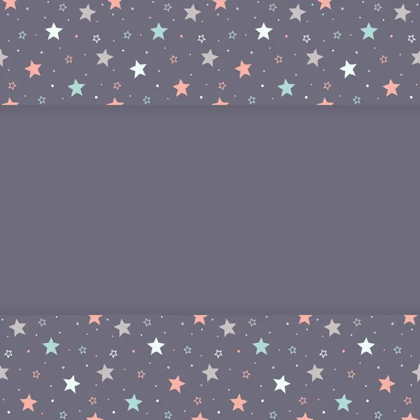 Concepto Fondo Navideño Con Estrellas Vector — Vector de stock