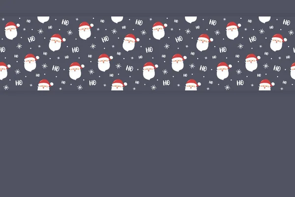 Vánoční Pozadí Ručně Kreslené Santa Claus Vektor — Stockový vektor