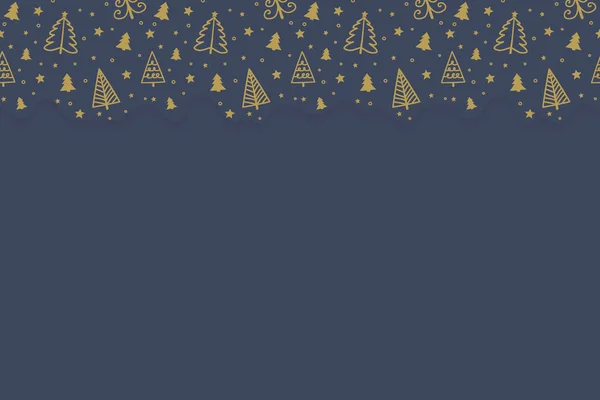 Fondo Con Árboles Navidad Diseño Navidad Vector — Archivo Imágenes Vectoriales