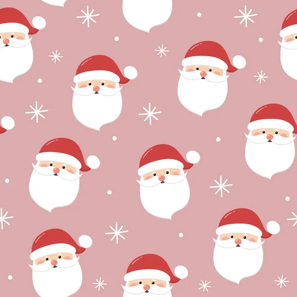 Christmas Pattern Santa Claus Wallpaper Concept Vector — Stock Vector