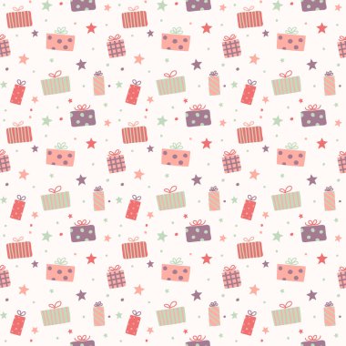 Xmas hediye kutularının dizaynı. Noel konsepti. Vektör